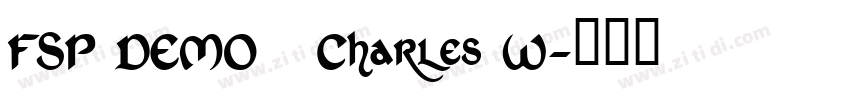 FSP DEMO   Charles W字体转换